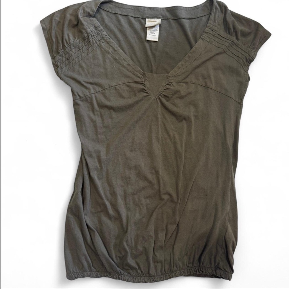 DIESEL Green Bubble Hem Top